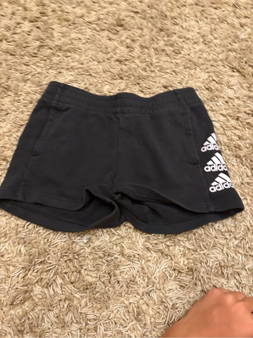 adidas Black Kids Athletic Shorts